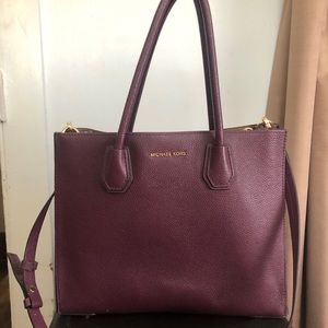 Plum colored Michael Kors handbag